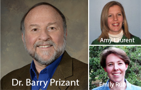 Photo of Dr. Barry Prizant, Amy Laurent, and Emily Rubin