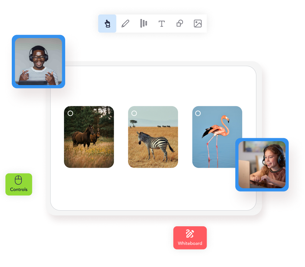 kanga for agencies with two student playing online learning game